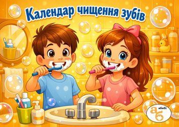 Книжка на липучках Календар чищення зубів