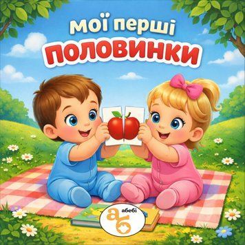 Книжка на липучках Мої перші половинки